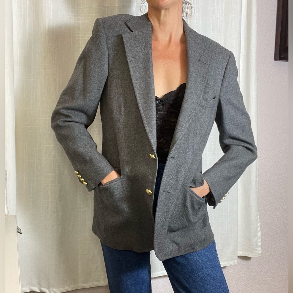 Vtg 100% Wool Kilgour French and Stanbury Blazer